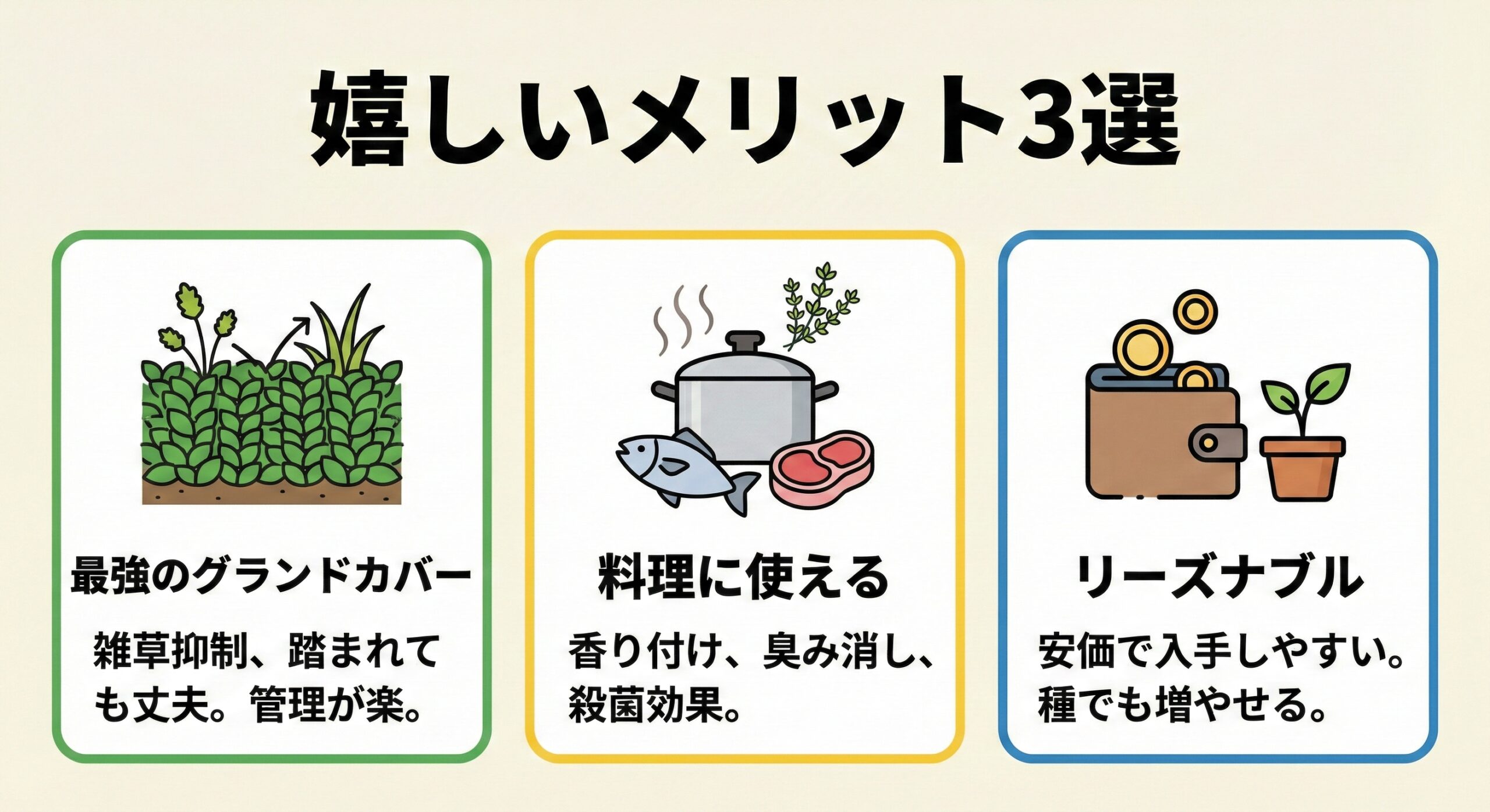 クリーピングタイムのメリット