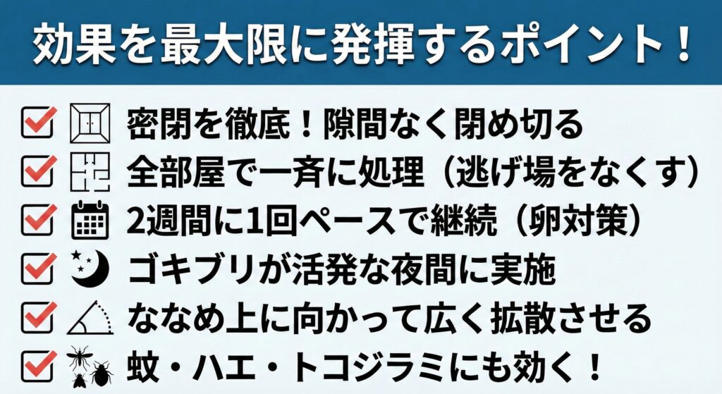ゴキブリムエンダーの効果を最大化するポイント